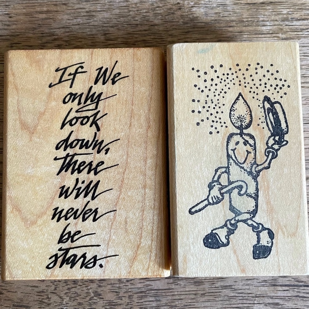Bundle of Two Rubber Stamps
